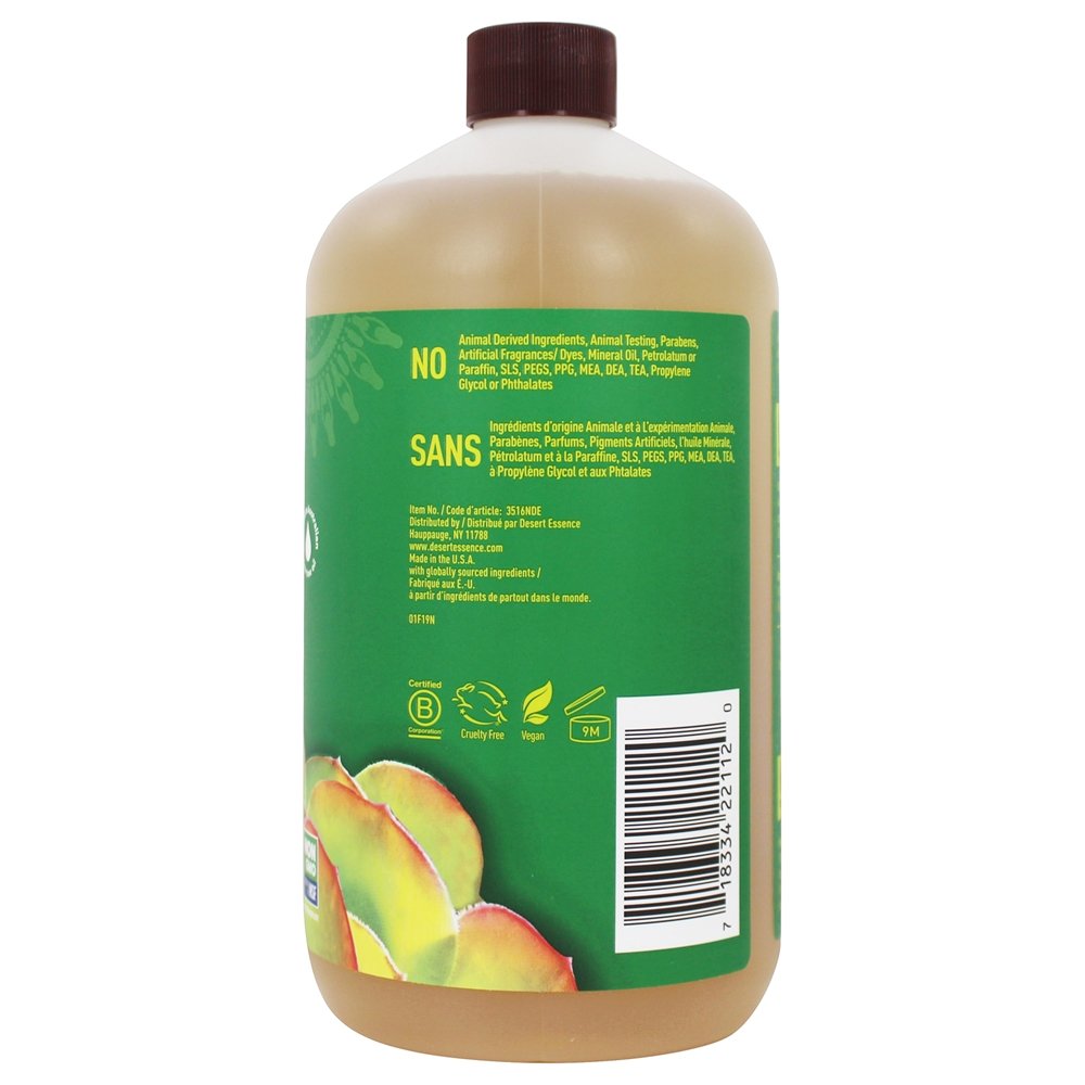 Castela Líquido Sabão Com Eco-Colheita Chá árvore óleo - 32 fl. oz. Desert Essence - Imagem 2
