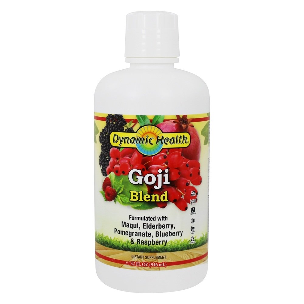 Mistura de Goji com Maqui, Sabugueiro, Romã, Mirtilo e Framboesa - 32 fl. oz. Dynamic Health