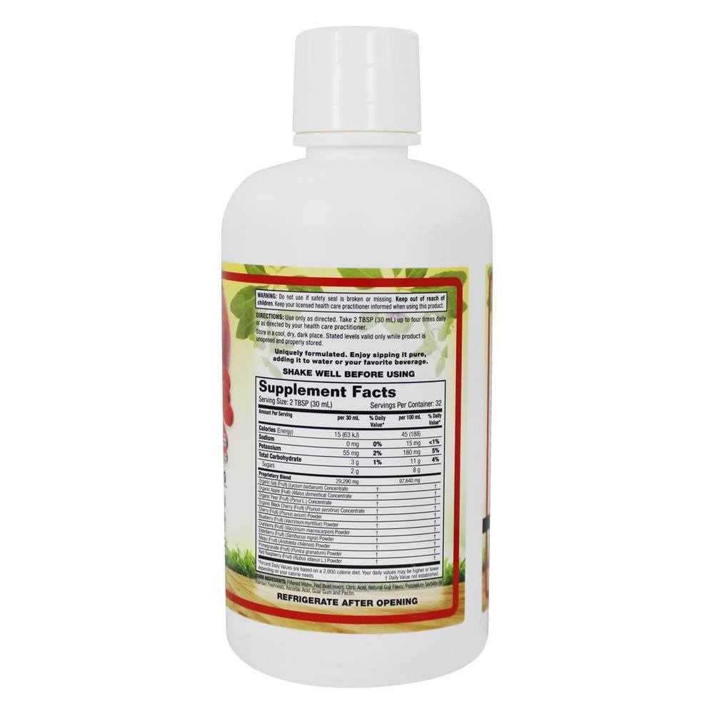 Mistura de Goji com Maqui, Sabugueiro, Romã, Mirtilo e Framboesa - 32 fl. oz. Dynamic Health - Imagem 2