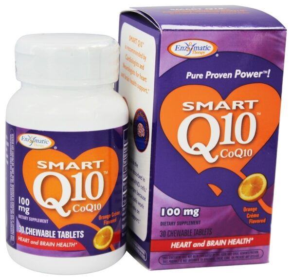 Comprar SMART Q10 CoQ10 Sabor Laranja 100 mg. - 30 comprimidos ...
