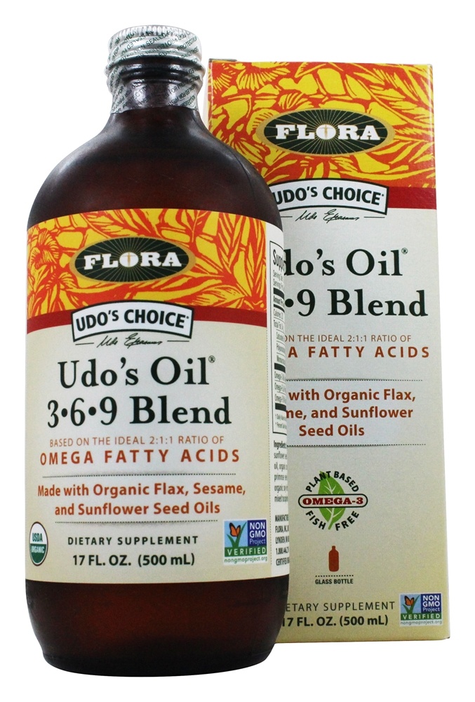 Udo's Oil Mistura 3 6 9 - 17 fl. oz. (Anteriormente, a mistura de Flora Udo) Flora