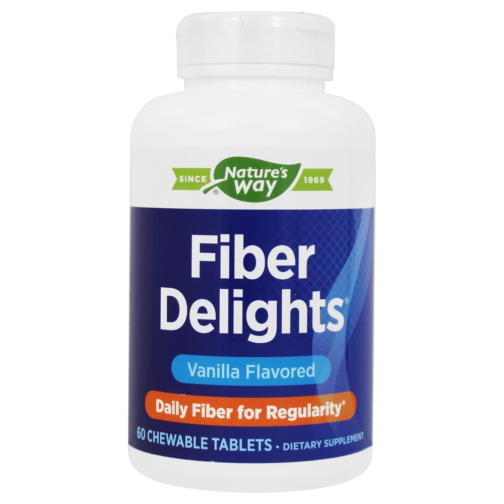 Delícia De Fibra Com Sabor De Baunilha - 60 comprimidos mastigáveis Nature's Way