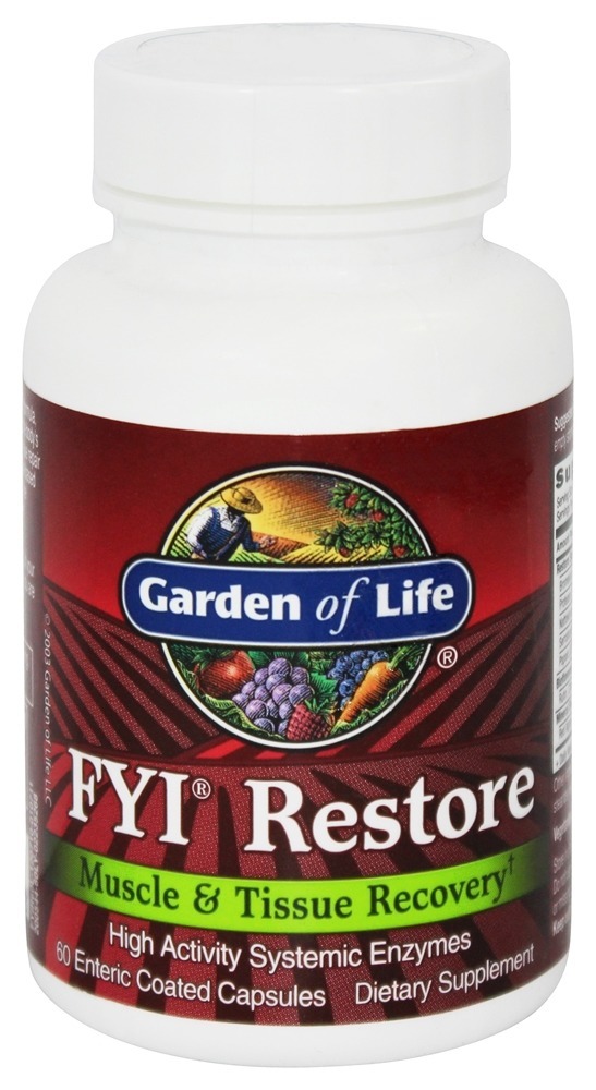 FYI restaurar recuperação muscular e tecidual - Cápsulas 60 Garden of Life