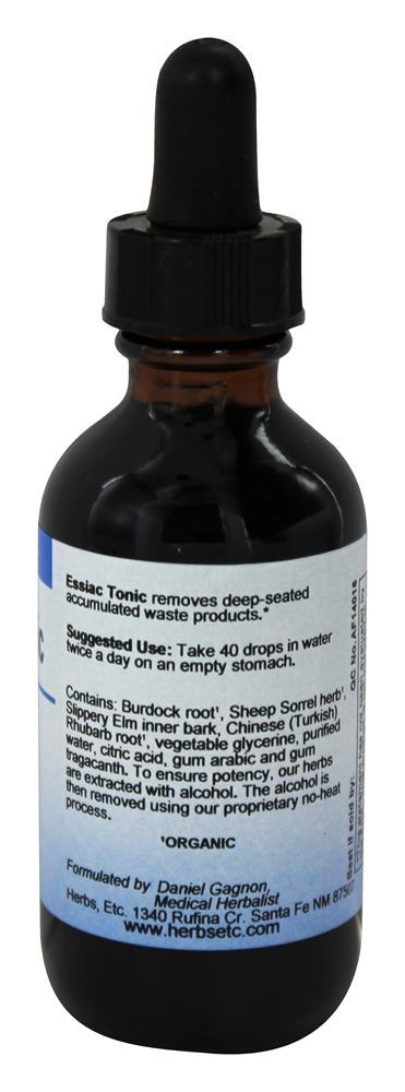 Essiac Tonic Professional Strength Sem álcool - 2 fl. oz. Herbs Etc - Imagem 2
