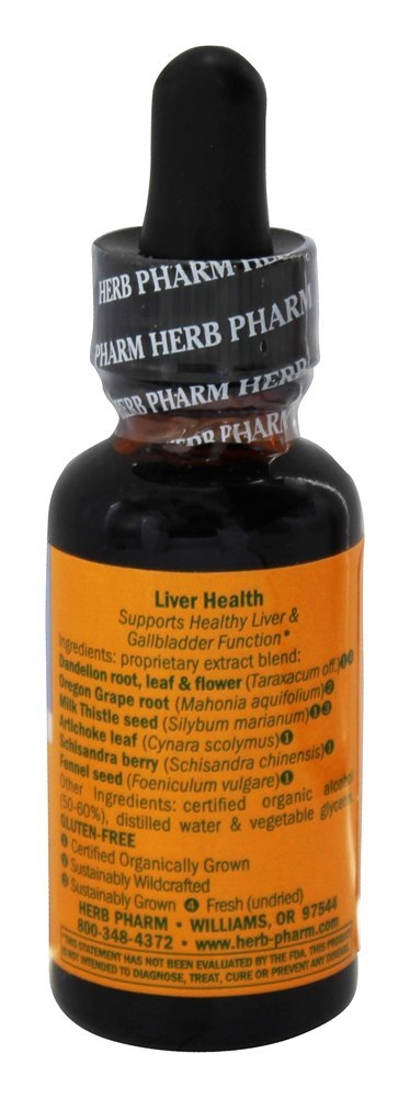 Tônico Fígado Saudável - 1 fl. oz. anteriormente composto de dente de leão / cardo de leite Herb Pharm - Imagem 2