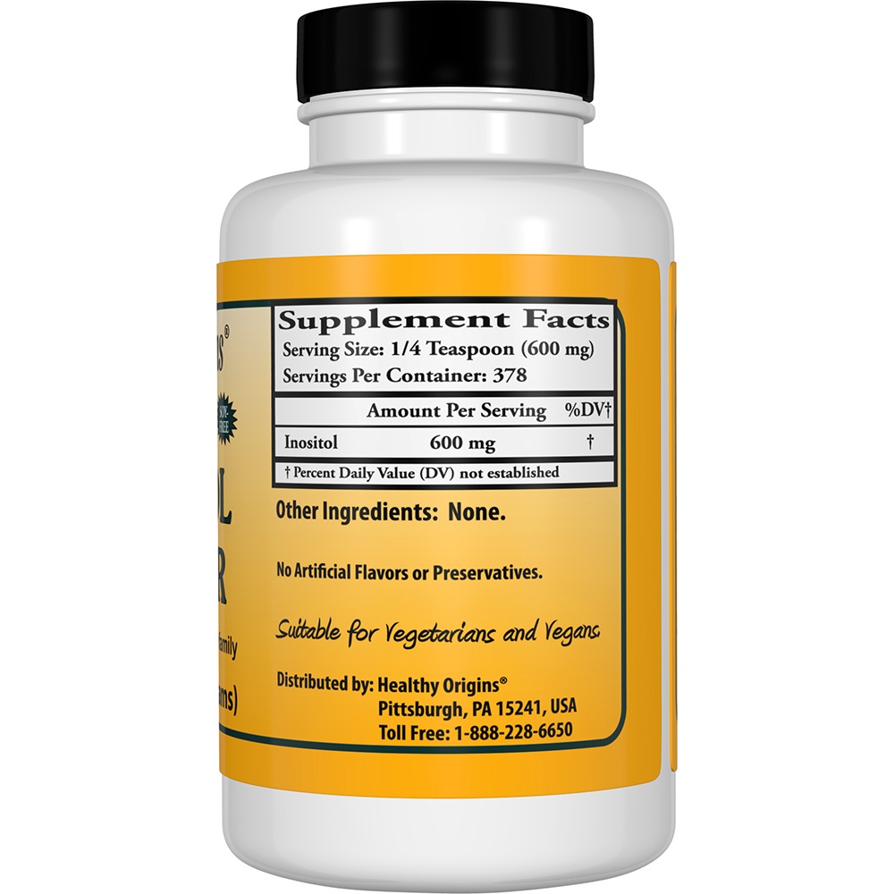 Inositol em Pó - 8 oz. Healthy Origins - Imagem 2