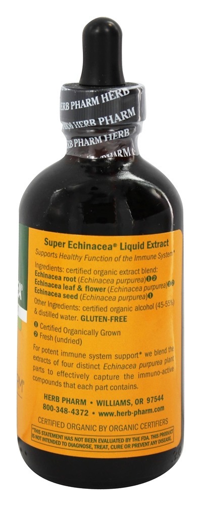 Líquido Super Echinacea - 4 fl. oz. Herb Pharm - Imagem 2