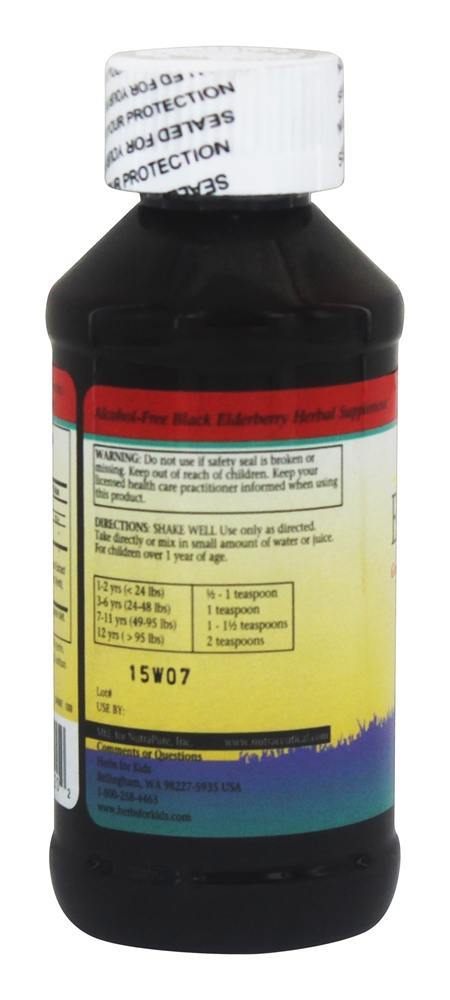 Xarope de sabugueiro Eldertussin - 4 fl. oz. Herbs for Kids - Imagem 3