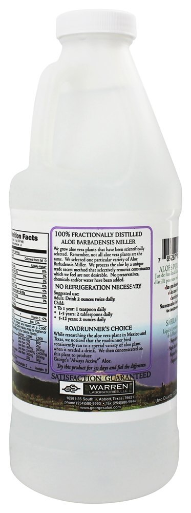 100% Aloe Vera Líquida - 32 fl. oz. George's Aloe - Imagem 3