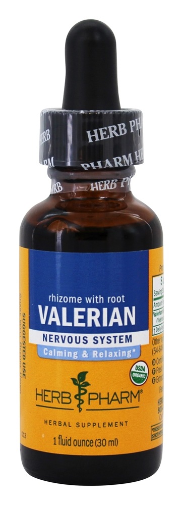 Rhizome com extracto líquido de raízes valerianas para suporte ao sistema nervoso - 1 fl. oz. Herb Pharm