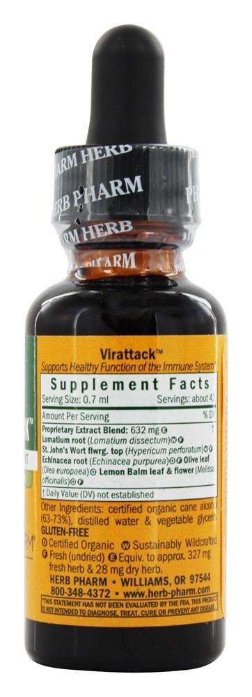 Composto Virattack - 1 fl. oz. Herb Pharm - Imagem 2