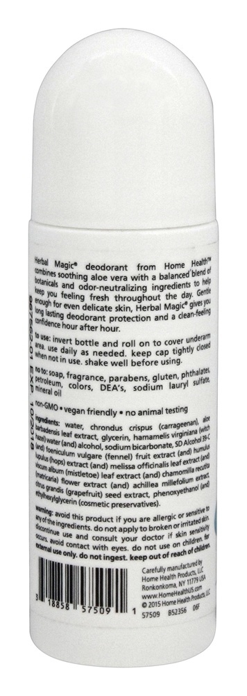 Desodorante Roll-On Herbal Magic sem perfume - 3 oz. Home Health - Imagem 2