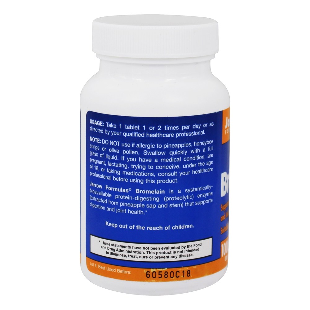 Bromelaína 1000 500 mg. - 60 Tablets Jarrow Formulas - Imagem 3