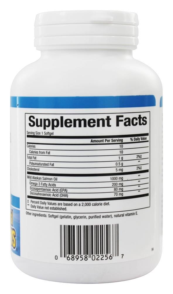 OmegaFactors Óleo de Salmão Selvagem do Alasca 1000 mg. - 90 Softgels Natural Factors - Imagem 2