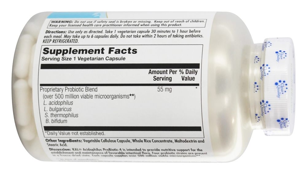 Acidophilus Probiotic-4 500 Bilhões de UFC - Cápsulas 250 Kal - Imagem 2