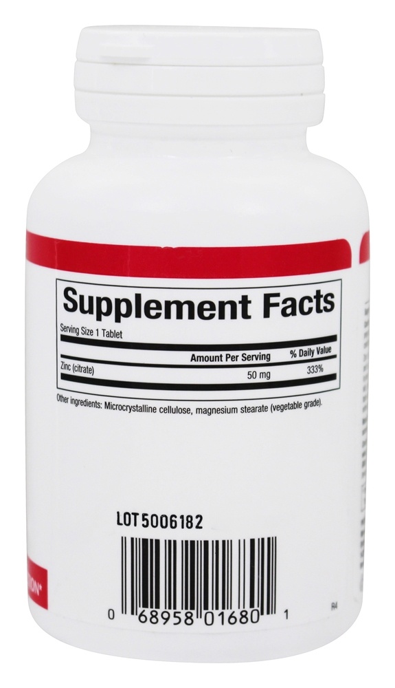 Citrato de Zinco 50 mg. - 90 Tablets Natural Factors - Imagem 2