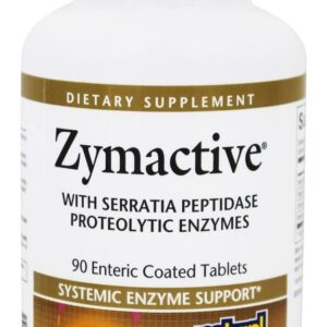 Zymactive Com Enzimas Proteolíticas de Serratia Peptidase - 90 Tablets Natural Factors