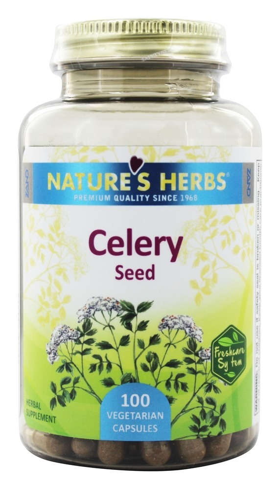Semente de Aipo - Cápsulas 100 Nature's Herbs