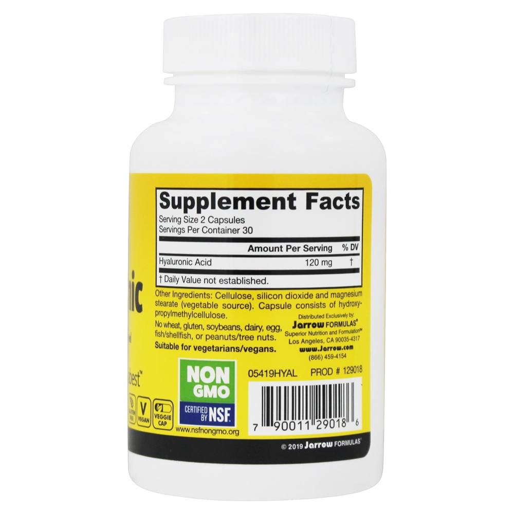Ácido Hialurônico 50 mg. - Cápsulas 60 Jarrow Formulas - Imagem 2