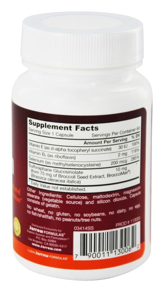 Selenium Synergy Selênio Ativado 200 mcg. - Cápsulas 60 Jarrow Formulas - Imagem 2