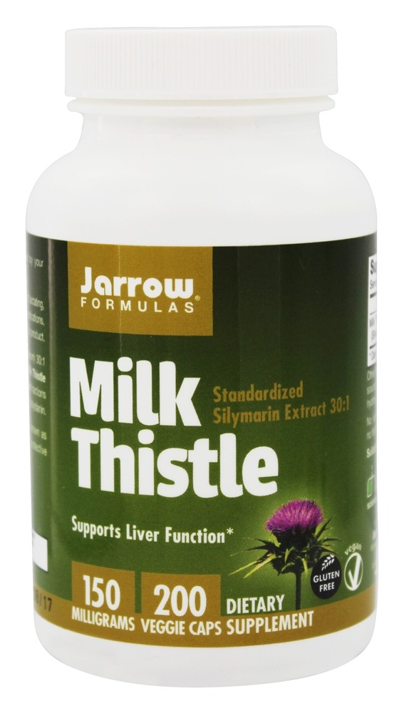 Extrato de Silymarin Padronizado de Cardo de Leite 30 : 1 150 mg. - Cápsulas 200 Jarrow Formulas