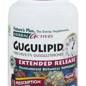 Herbal Actives Gugulipid de liberação estendida 1000 mg. - 30 Tablets Natures Plus
