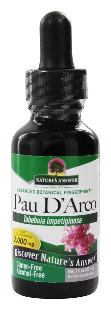 Pau D 'Arco Sem álcool - 1 fl. oz. Nature's Answer