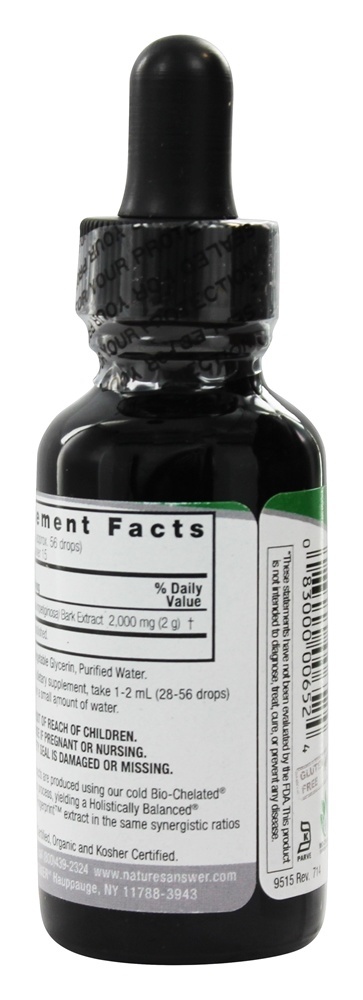 Pau D 'Arco Sem álcool - 1 fl. oz. Nature's Answer - Imagem 3