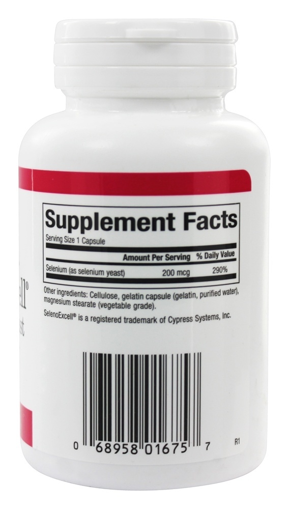 Selenoexcell Selênio Levedura 200 mcg. - Cápsulas 90 Natural Factors - Imagem 2