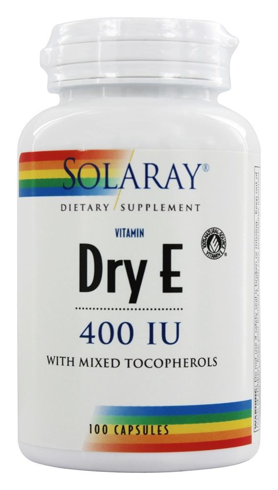 Vitamina E Seca 400 UI - Cápsulas 100 Solaray