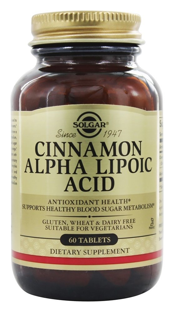 Alpha Comprimidos de canela com ácido lipóico - 60 Tablets Solgar