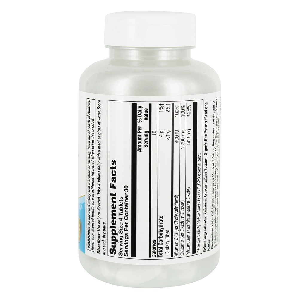 Cal-Citrate + Com Vitamina D3 e Magnésio - 120 Tablets Kal - Imagem 2