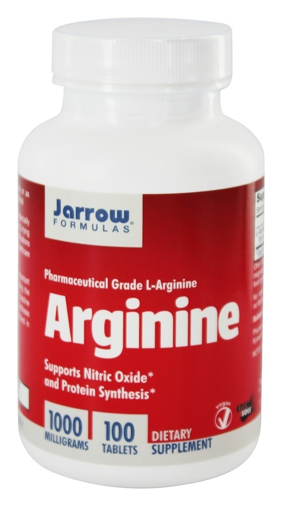 L-Arginina 1000 mg. - 100 Comprimidos vegetarianos Jarrow Formulas