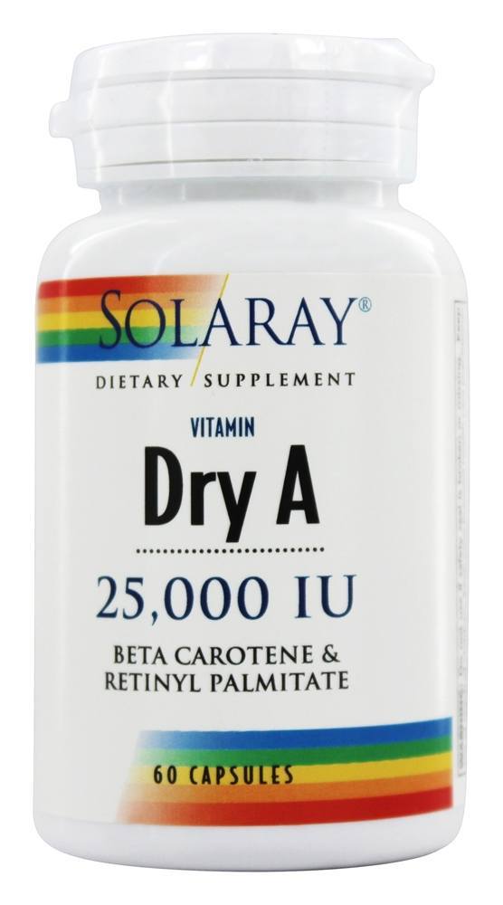 Vitamina A Seca 25000 UI - Cápsulas 60 Solaray