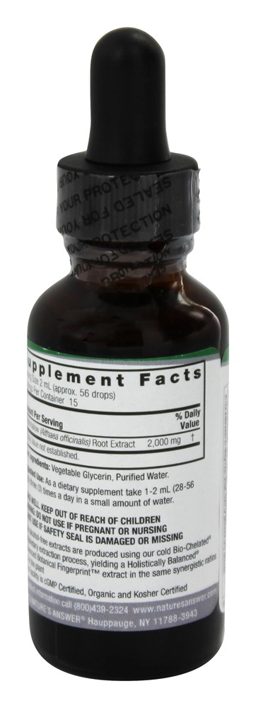 Raiz de Marshmallow Sem Álcool - 1 fl. oz. Nature's Answer - Imagem 3