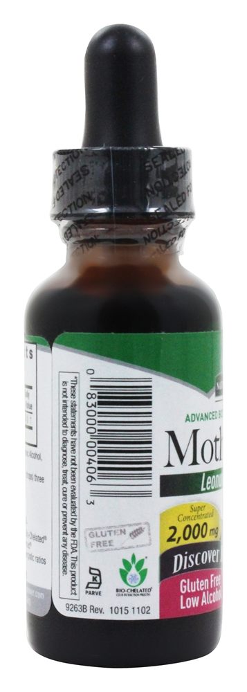 Álcool orgânico erva Motherwort - 1 fl. oz. Nature's Answer - Imagem 3