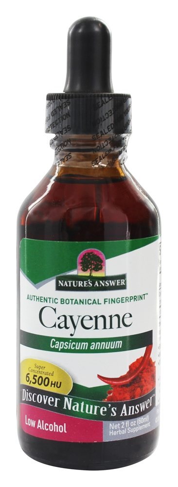 Álcool orgânico de fruta de caiena - 2 fl. oz. Nature's Answer