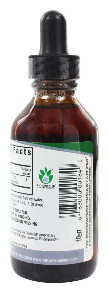 Álcool orgânico de fruta de caiena - 2 fl. oz. Nature's Answer - Imagem 3