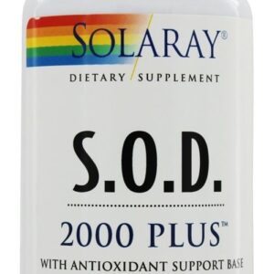 SOD 2000 Plus com revestimento entérico com base de suporte antioxidante - Cápsulas 100 Solaray