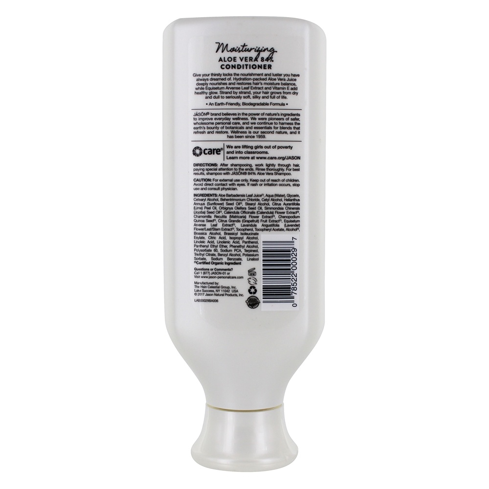 Condicionador Hidratante Natural Aloe Vera 84 % - 16 fl. oz. JASON Natural Products - Imagem 2