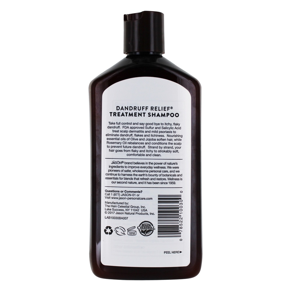 Shampoo de tratamento de alívio de caspa - 12 fl. oz. JASON Natural Products - Imagem 2
