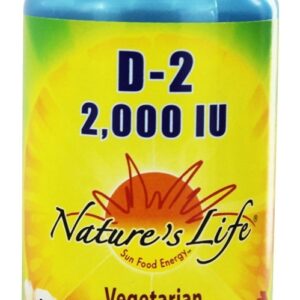 Vitamina D2 2000 UI - Cápsulas vegetarianas 90 Nature's Life