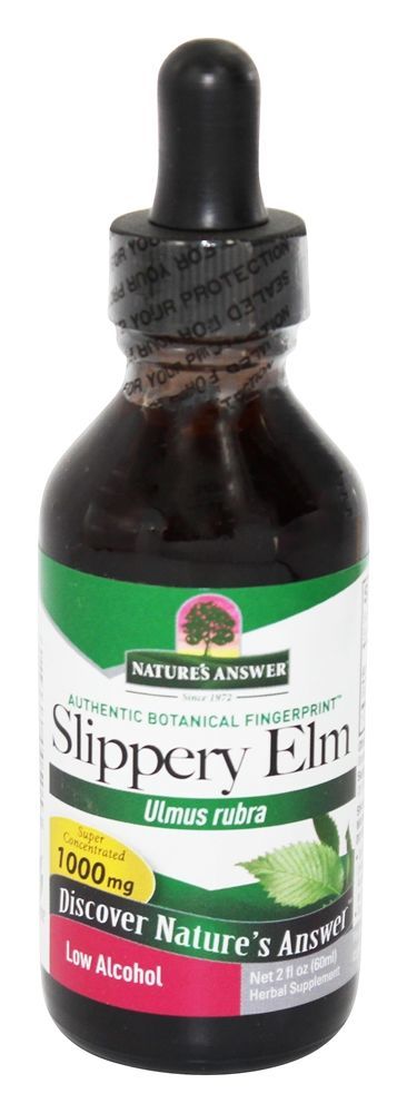 Álcool orgânico da casca interna do olmo escorregadiço - 2 fl. oz. Nature's Answer