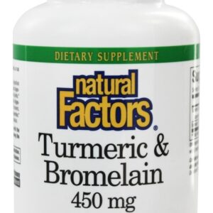 Comprar curcuma & bromelaína 450 mg. - cápsulas 90 natural factors preço no brasil cúrcuma ervas suplemento importado loja 33 online promoção -