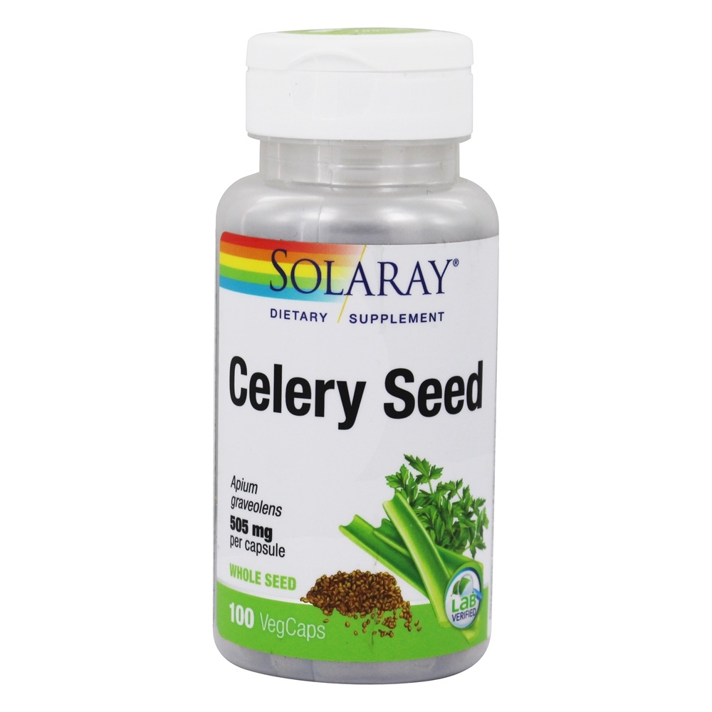 Semente de aipo 505 mg. - Cápsulas 100 Solaray