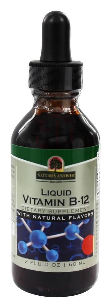 Vitamina B12 Líquida Sabor Natural - 2 fl. oz. Nature's Answer
