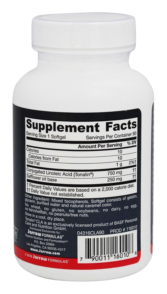 Ácido Linoleico Conjugado (CLA) - 90 Softgels Jarrow Formulas - Imagem 2