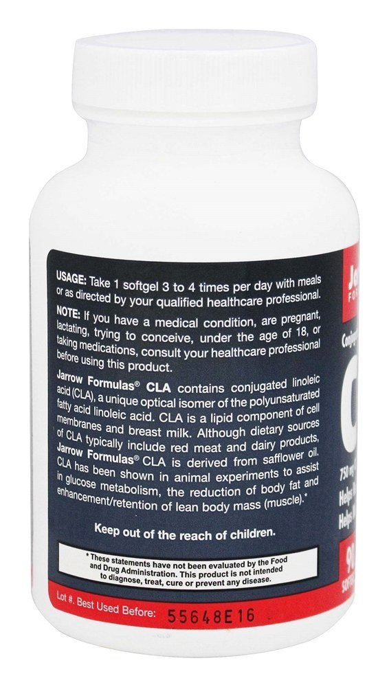 Ácido Linoleico Conjugado (CLA) - 90 Softgels Jarrow Formulas - Imagem 3