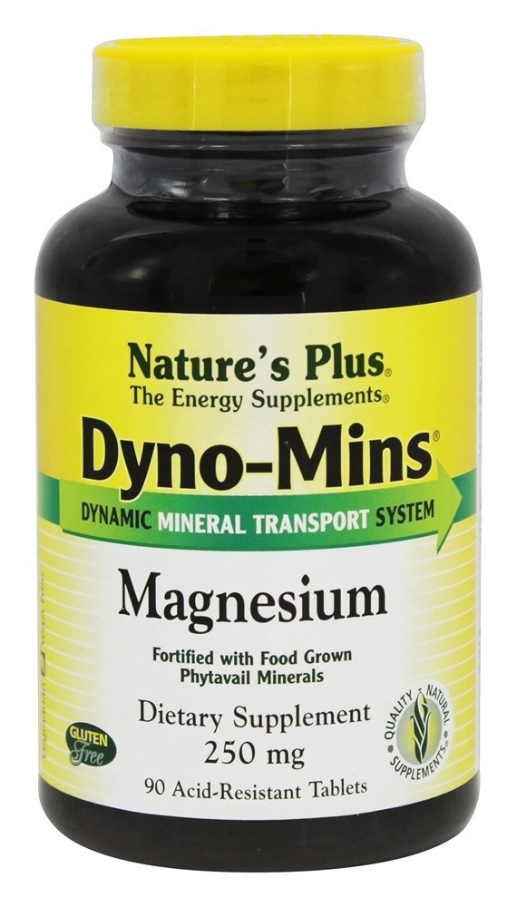 Dyno-Mins Magnésio 250 mg. - 90 Tablets Natures Plus
