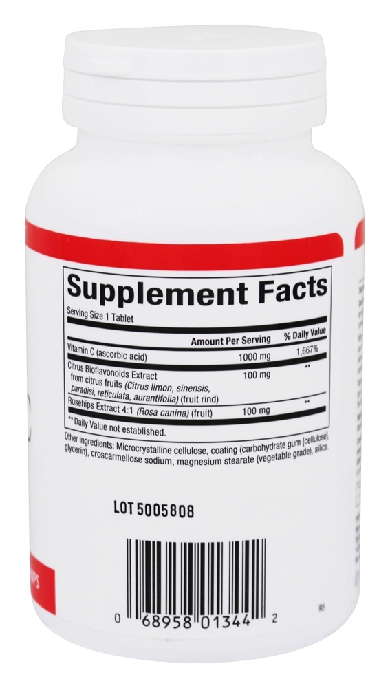 Vitamina C Plus Bioflavonóides e Rosa Mosqueta 1000 mg. - 90 Tablets Natural Factors - Imagem 2